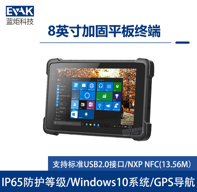 8寸工業(yè)三防加固平板電腦手持PAD終端 Windows10（VPAD-E80W ）